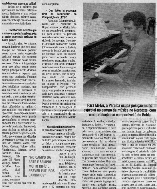 Eli-Eri - Jornal da Paraiba 2004