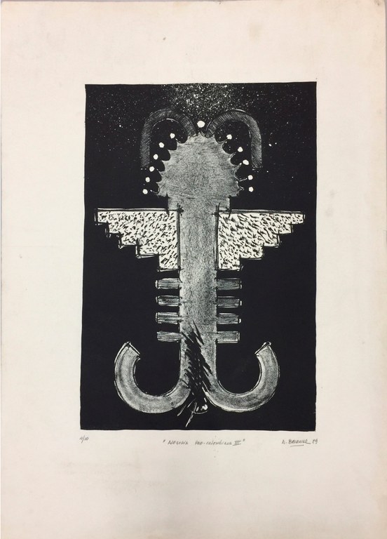 Alegoria pré-colombiana III, 1989. Alegoria pré-colombiana III, 1989.