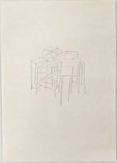 Título: Sem título. Técnica: Desenho sobre papel. Dimensões: 14,9 cm x 21 cm. Data: 2015. Doação: do artista