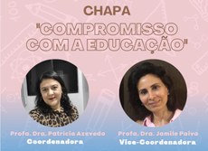 Fotos das professoras Patrícia Azevedo e Jamile Paiva